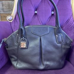 Dooney & Bourke Large Leather Hobo Style Purse