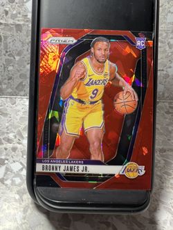 Bronny James Jr. 2024-25 Prizm RC Red Ice Prizm LA Lakers