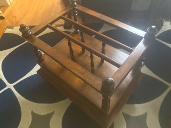 Rare Antique Burr Walnut Georgian Canterbury / Sheet Music & Periodicals Stand | Pristine Condition