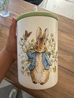 Peter rabbit cookie jar
