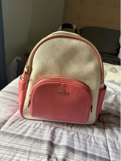 Pink Coach backpack