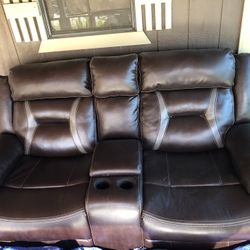 Chocolate Brown Dual Recliners