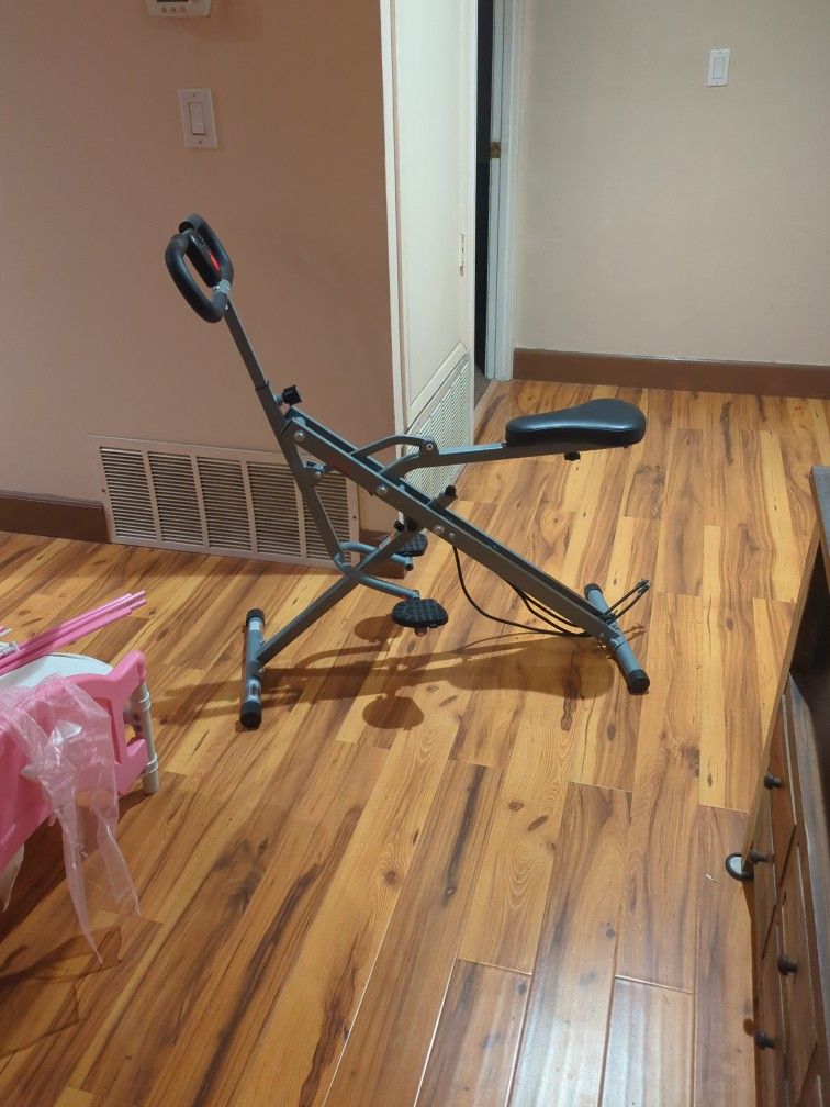 New Folding Exercise Bike With Digital Read Out