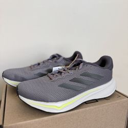Size 7.5 - Adidas Men’s Response Grey White Black Running Lifestyle Sneaker Shoe