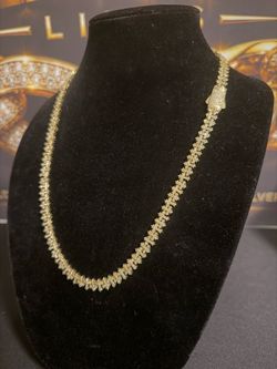Moissanite cross necklace