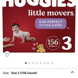 Huggies diaper Size 3 156 Count - Brand new
