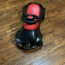 Genuine BMW AG Motorsport Baby Racer Black Toddler Scooter - Vintage Rare 