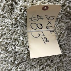 Light Cream Color Carpet Remnant Rug 12x 6’3