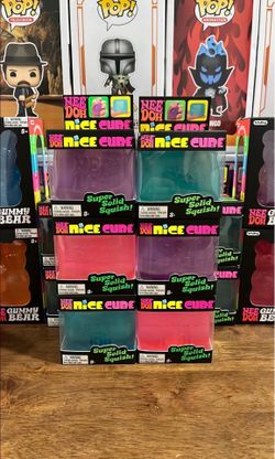 100% Authentic Schylling Needoh Nice Ice Cube Pink / Purple / Blue Squishy $16 EACH