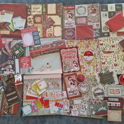 Huge Christmas Card And Scrapbooking Lot
