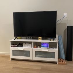 Ikea TV stand and TV