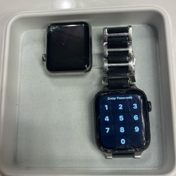 Two Apple Watches, Aftermarket Watch Bands