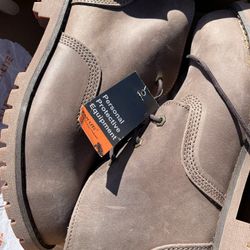 KAM- LITE SAFETY WEAR MEN 9, Steel Toe, Leather.