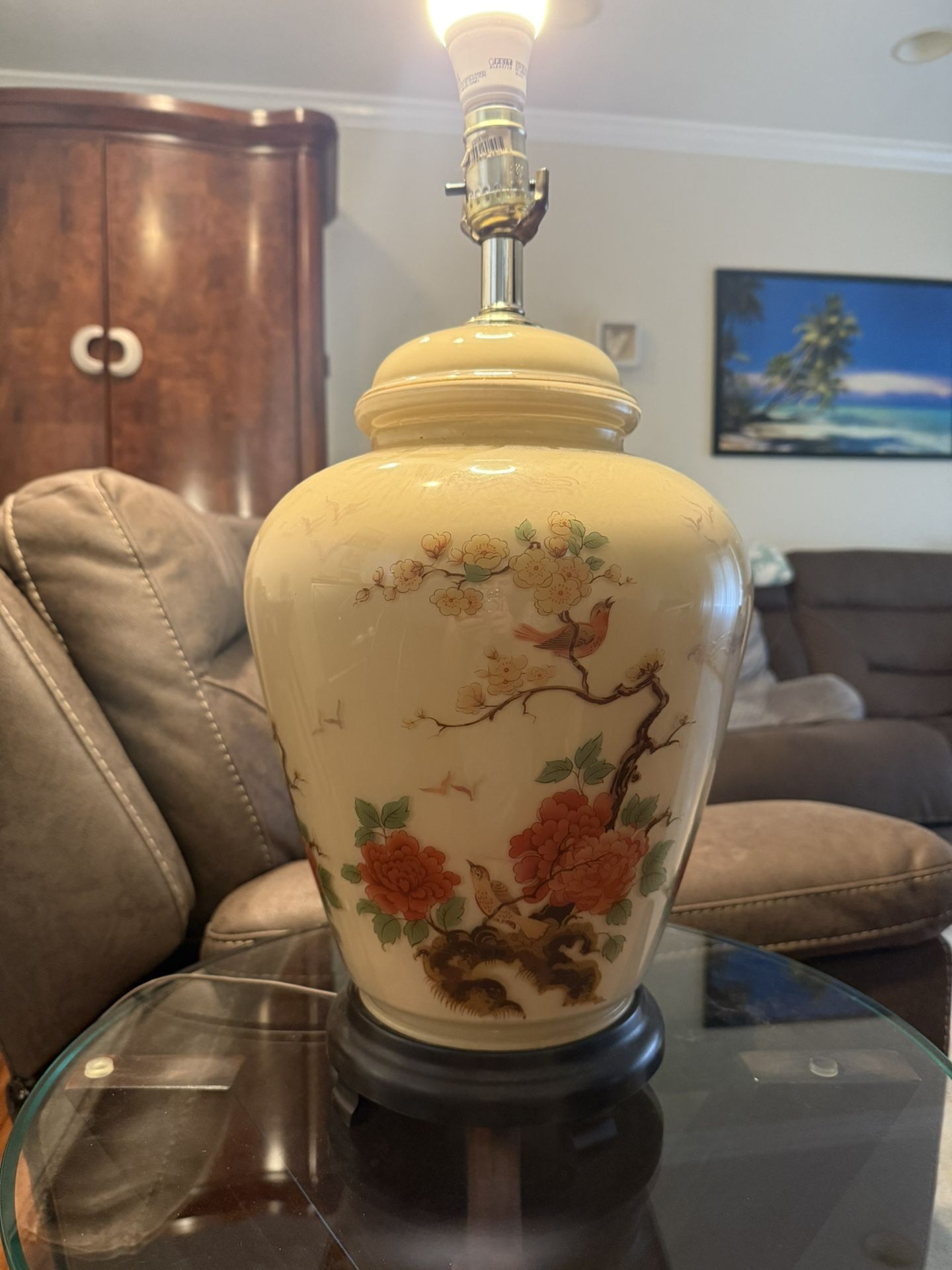 Rare 20th Century Chinoiserie Lamp