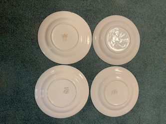 22k Gold Decorated Plates (Set Of 4)