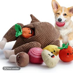 10 Pc Turkey Dog Toys