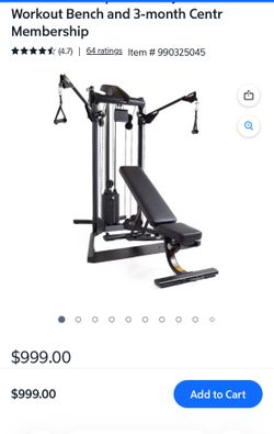 Centr 1 Home Gym with Adjustable Workout Bench