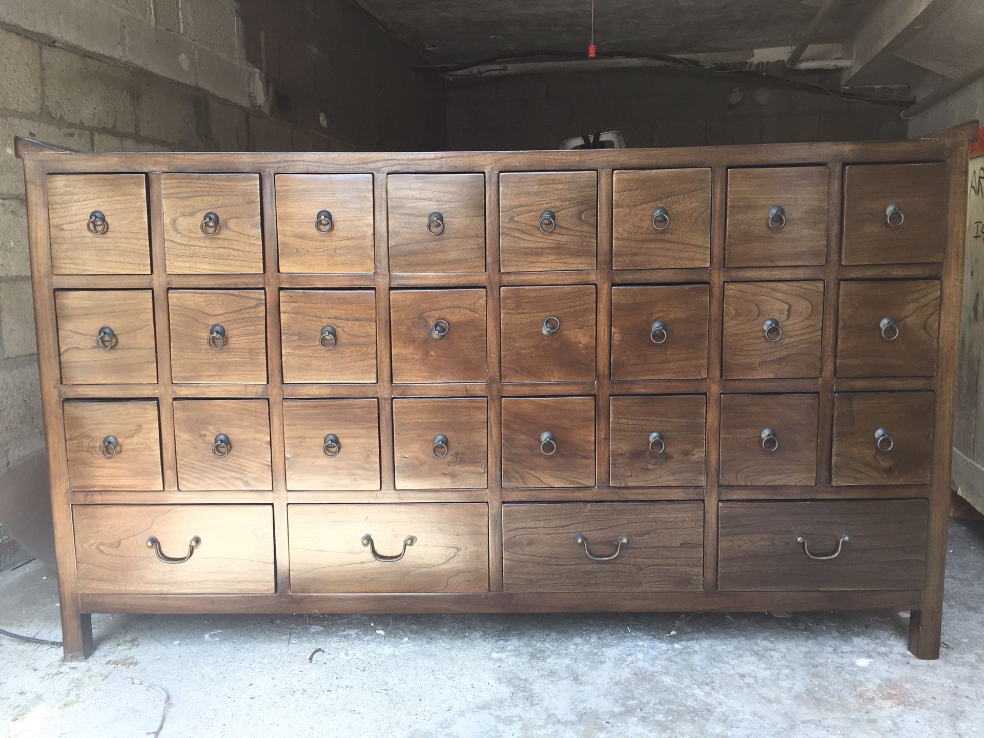Apothecary cabinet, CD sized drawers