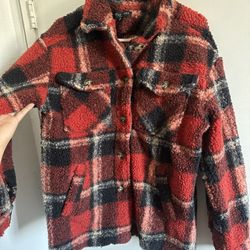 Flannel Sherpa Coat