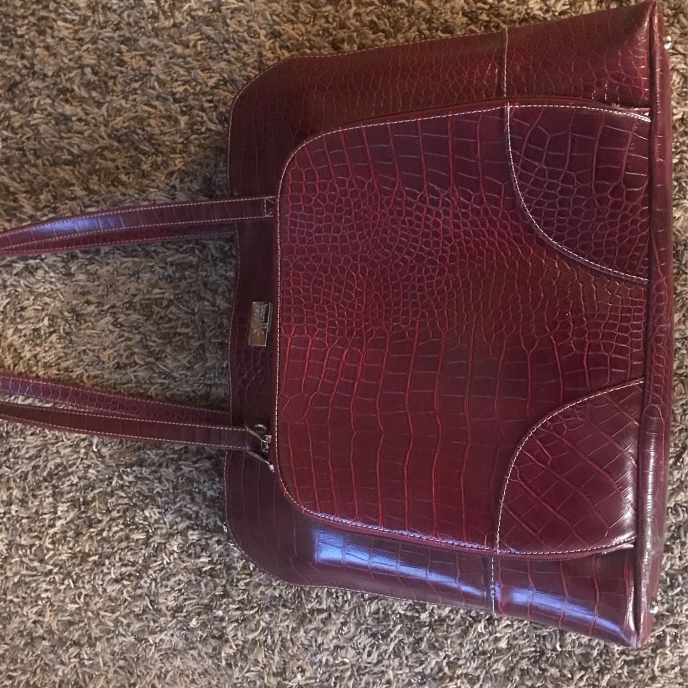 Leather Computer Carry All Bag