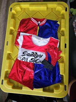 Kids Harley Quinn Joker Costume Set Halloween Costume