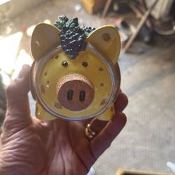 Wine Created Piggy Bank 