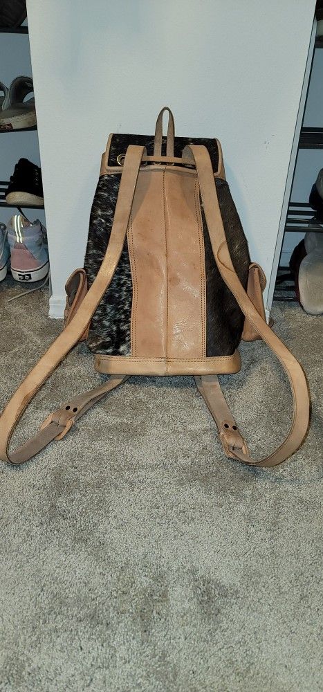 Genuine Cow Hyde Backpack