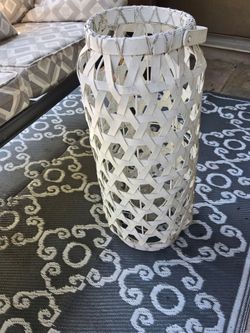 Beautiful White Pier 1 Patio Lantern ONLY $15!!!!