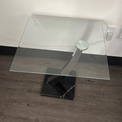 Glass Mirrored End Table