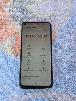 Verizon network TCL 10 5g 126GB    $99