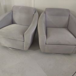 Gray Swivel Chairs 