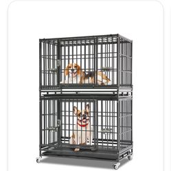 Double Stacked Dog Kennel