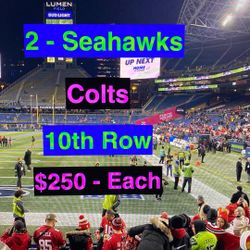 Seahawks Colts Tickets