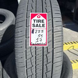 225-55-17 Continental Contract Full Used Tire Set $240 Free Mounting And Balancing 