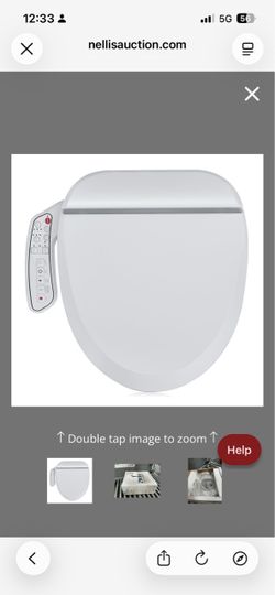 ZMJH ZMA102D Bidet Toilet Seat, Round Smart Unlimited Warm Water, Vortex Wash, Electronic Heated, Warm Air Dryer, Rear And Front Wash, LED Light, Need