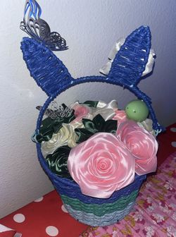 Easter basket bouquet