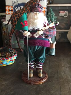 Golfing Santa