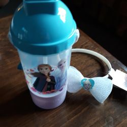 Frozen water bottle and Headband 