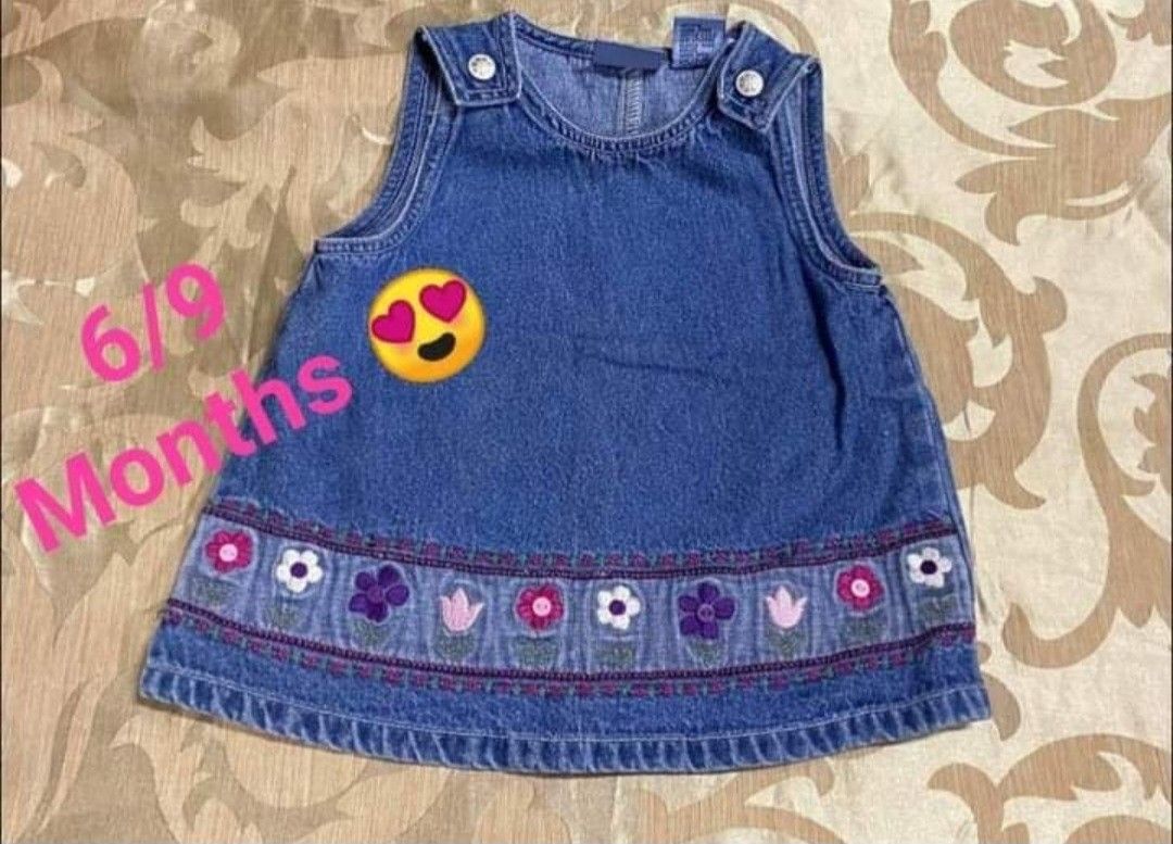 Girls Dress Size 6-9 Months Koala Kids Blue Jean