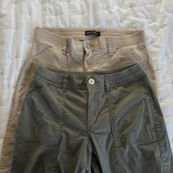 cargo capri pants 2 for $8   SIZE:4 & 6 