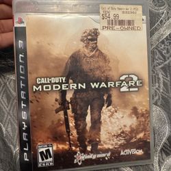 call Of duty modern warfare two for PS3