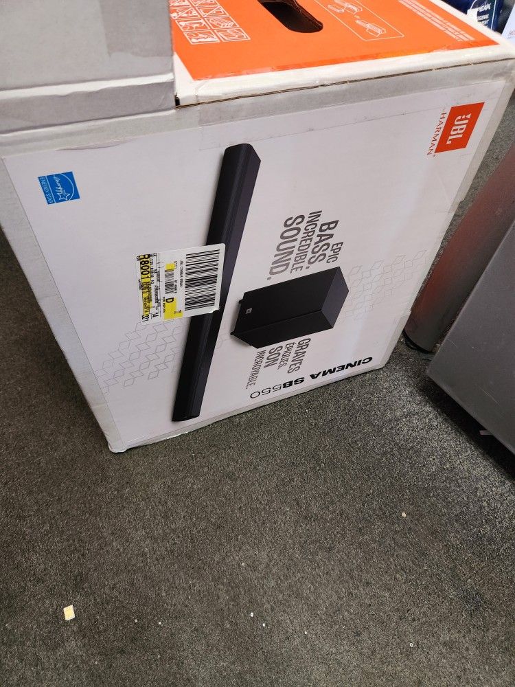 Jbl Cinema Sb550 3.1 Channel Soundbar W/ Woofer