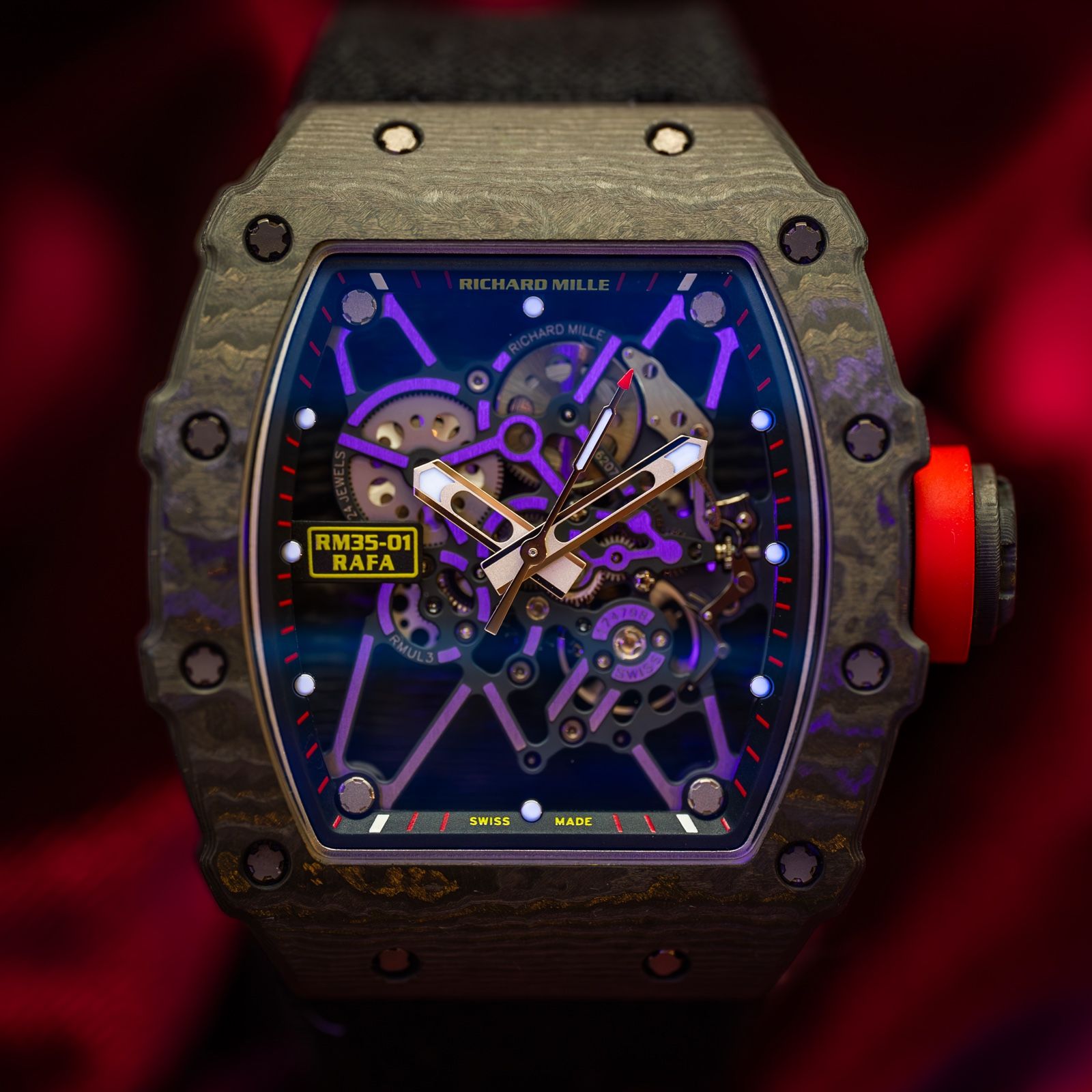 Richard Mille RM 35 01 Rafael Nadal Black NTPT Carbon Complete Set