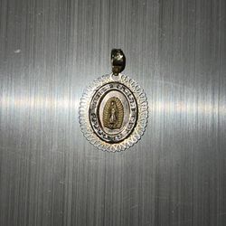Virgen De Guadalupe Gold Pendant 