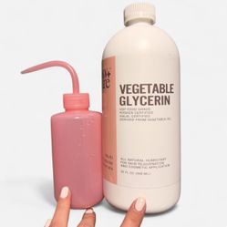 (SNOW GLOBE CUP MAKING MATERIALS) Vegetable Glycerin/Glycerine Quart (32 fl. oz.), Natural Pure USP Food Grade/Cosmetic Grade, for Skin, Hair, Crafts,