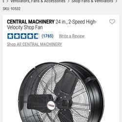 Central Machinery High Velocity Fan