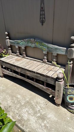 Wood bench custom made
