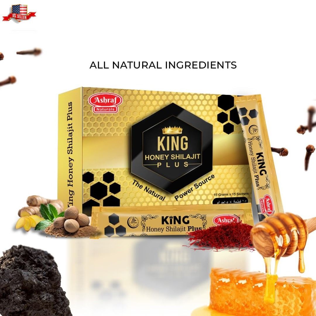 Authentic Pakistani Shilajit With Honey 15 Pack For Testosterone And Immune Health