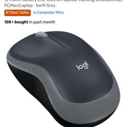 Logitech M185 Wireless Mouse, 2.4GHz with USB Mini Receiver