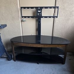 Tv Stand W/tempered Glass